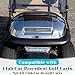 Black and Grey American Flag Club Car Precedent Golf Cart Front Name Plate. Compatiblem with Club Car Precedent Carts.(Black & Grey Flag)