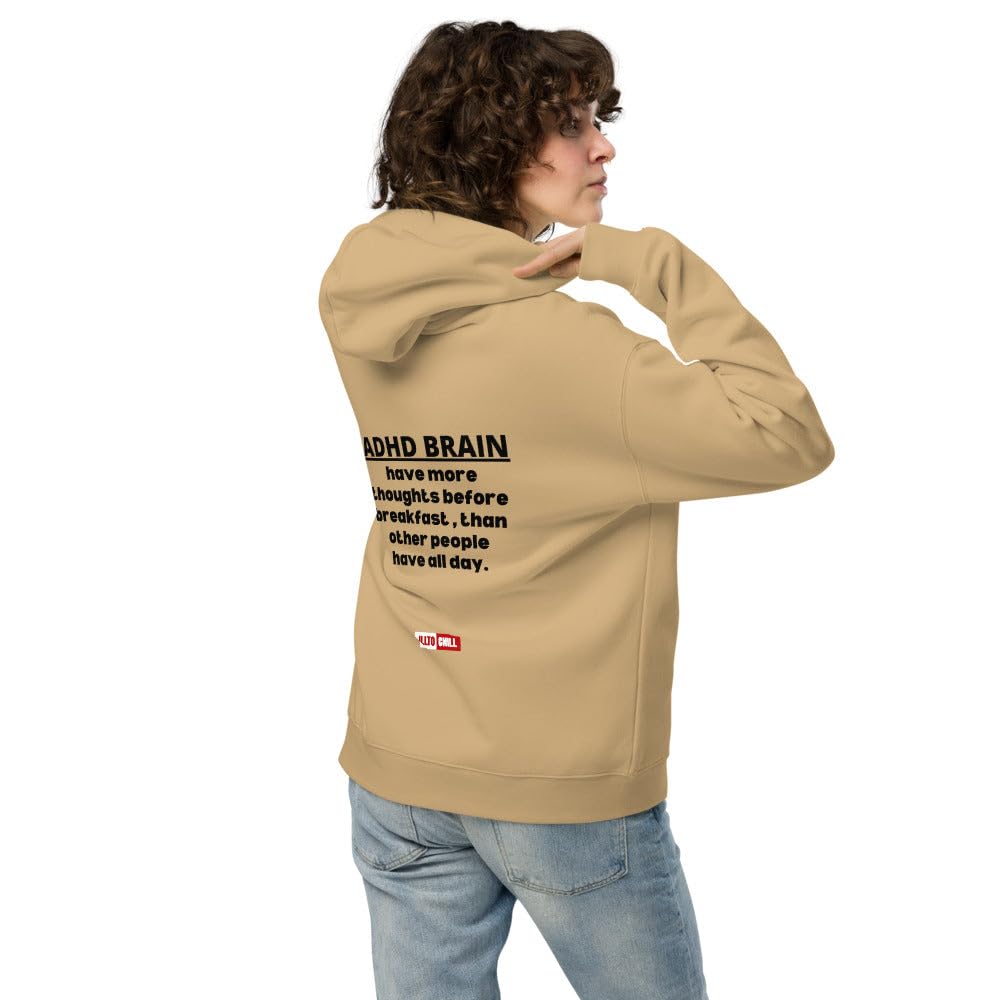 ADHD bluza oversize z kapturem duma świadomość prezent dorosli z ADHD