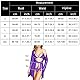 SEDEX 3 Stück Damen Dessous Set Kleid Spitze Negligee BH und Slip Nachtwäsche Transparente Robe Set Cardigan mit Gürtel G-String Bikini Cover up One Piece Lace Erotik Set Reizwäsche (Violett, 3XL)