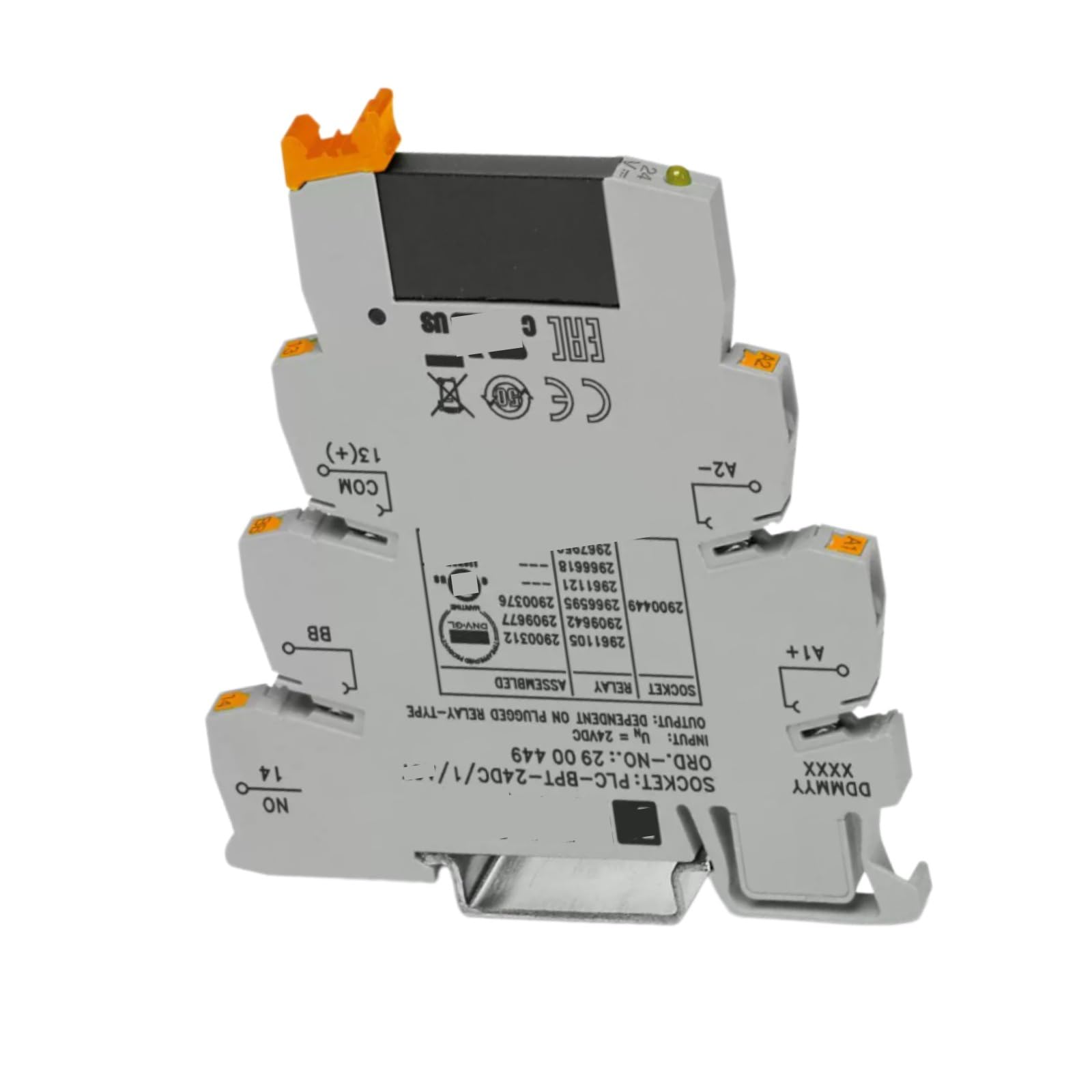 JHSLJCQS Relay PLC-OPT-24DC/24DC/2/ACT 2900376, Relay Module