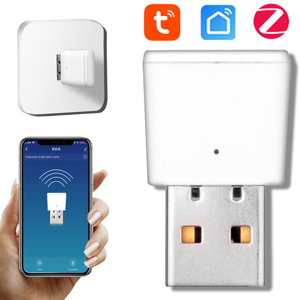 XRC TECH Tuya ZigBee 3.0 Mini amplificateur de signal Répéteur de portée de signal Smart Home Contrôle par application intelligent Fonctionne avec passerelle ZigBee, (S1)