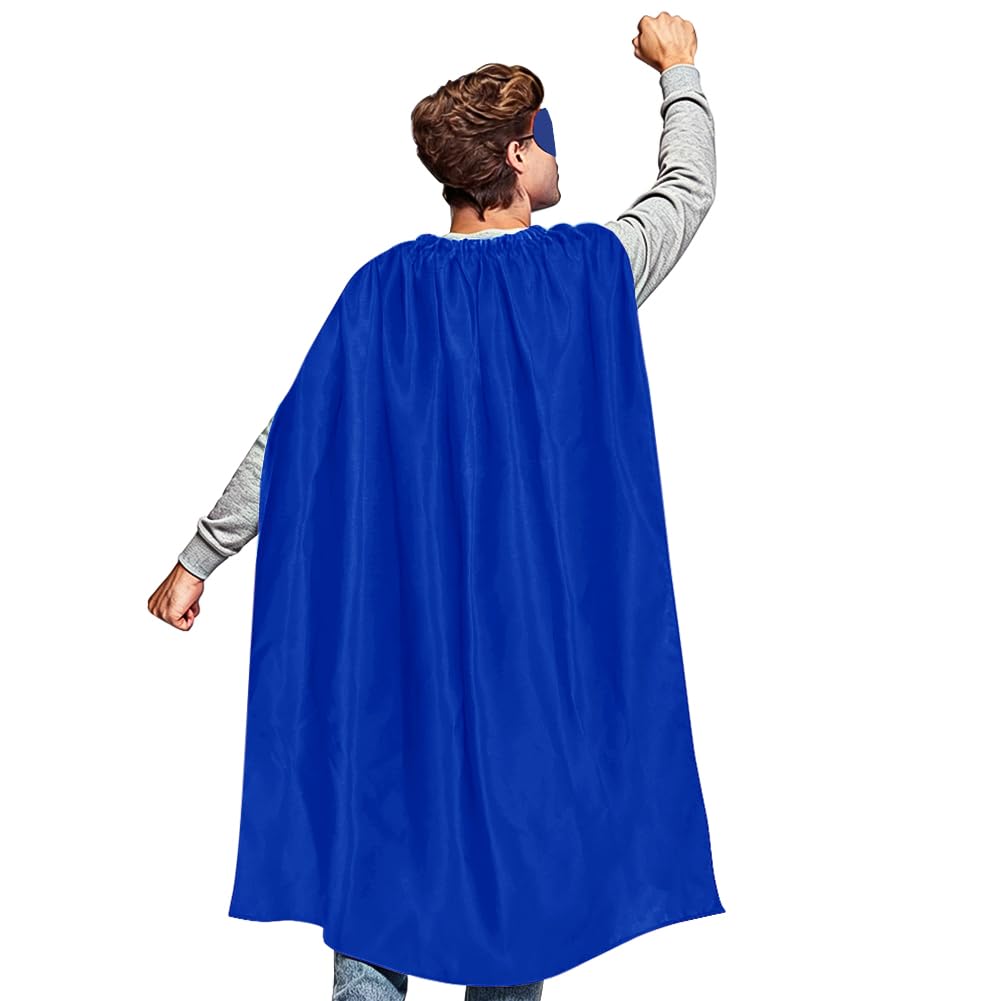 AUYAO Capas Superheroes Adulto, Conjunto de Disfraz de Capas de Héroes con Máscara, Capa y Máscaras, Disfraces de Adulto Fiesta Navidad, Halloween, Cosplay, Cumpleaños