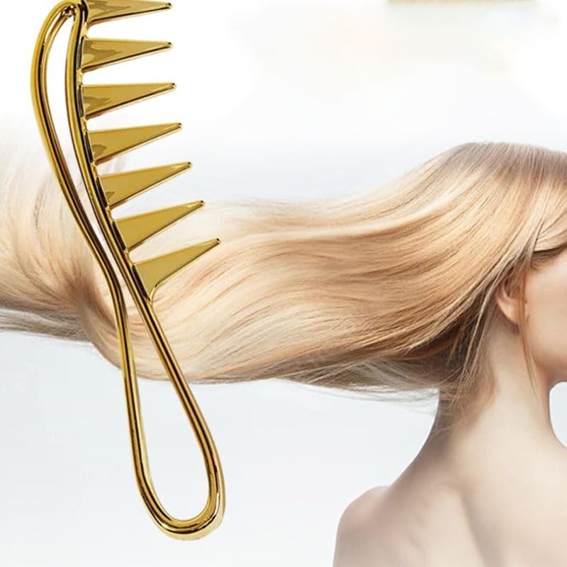 Men's Stylish Stainless Steel Manual Shaving Set in Gold Color