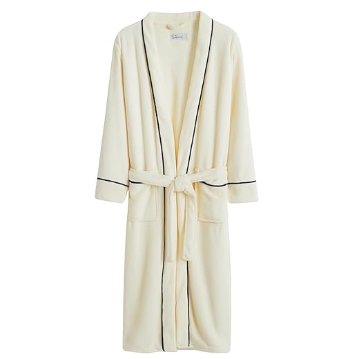 Roupão Banho Flannel Golden Adulto Unissex Toque Macio Microfibra Appel Home E Sonhare