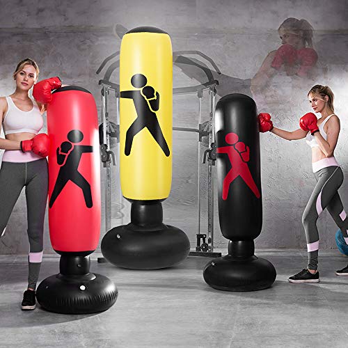 Honelife Saco inflável do boxe do PVC de 5.2ft saco de perfuração inflável do saco do alvo do encaix