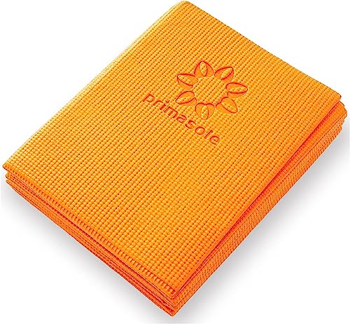 【Amazon.co.jp限定】プリマソーレ ヨガマット 折りたたみ 4mm 折畳み トレーニングマット エクササイズマット ストレッチマット 筋トレマット フィットネス ピラティス PVC コーラルレッド