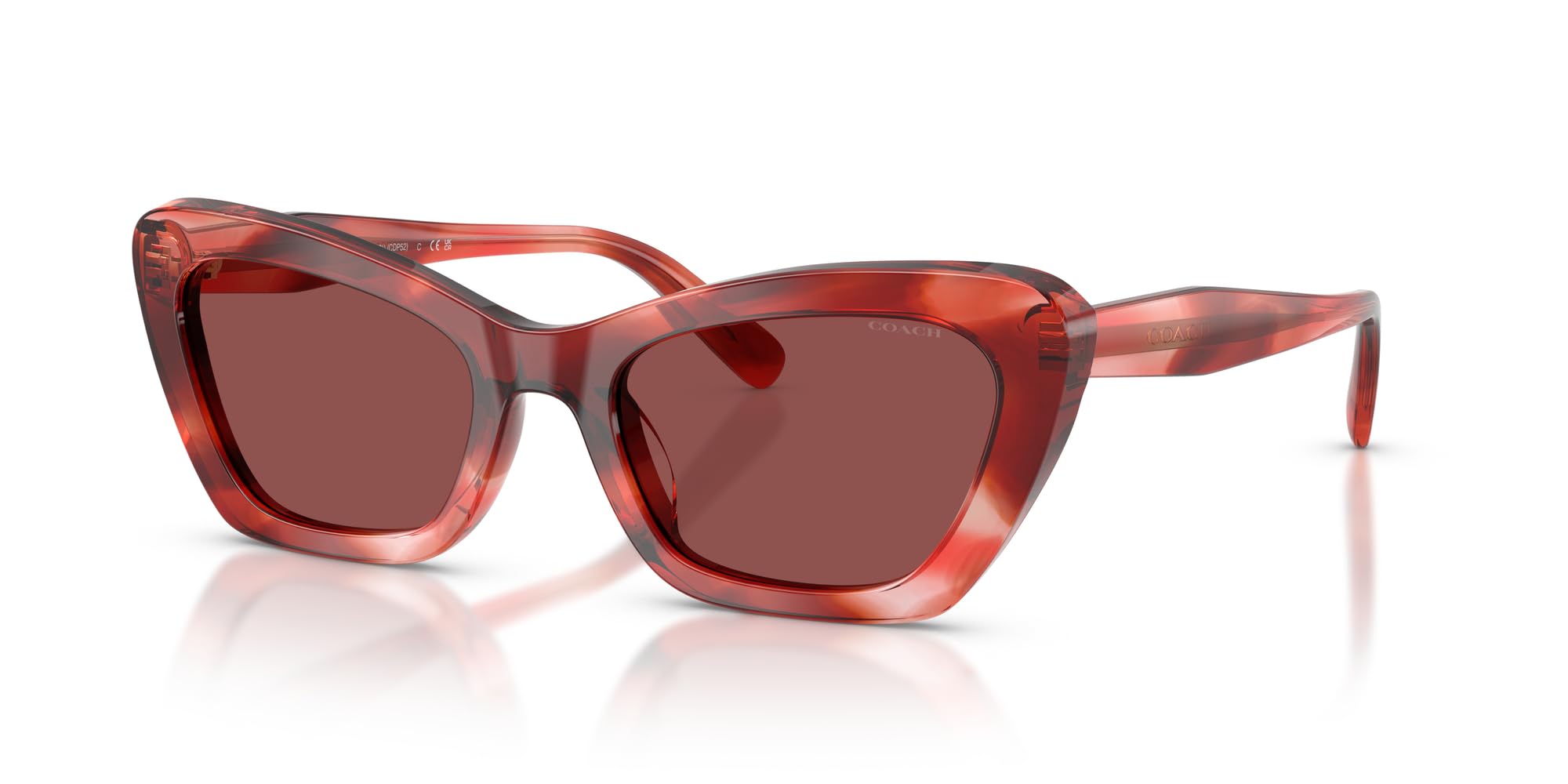 COACH Damen Hc8452u Katzenaugen-Sonnenbrille, universelle Passform