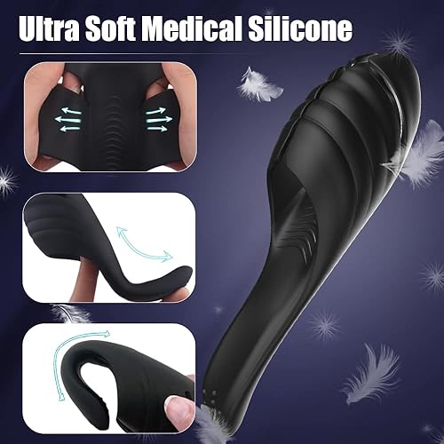 Miniatura 5 de Masturbador masculino ajustable, juguetes sexuales para adultos con 9 vibraciones, estimulador vibrador para el placer de la masturbación