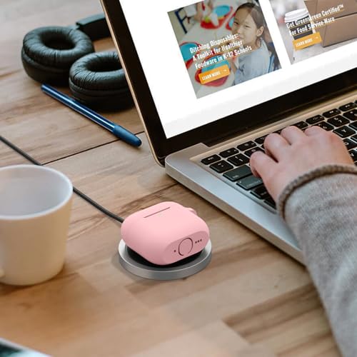 Image of Tobfit Case for AirPods 4 Case Cover 2024 with Lanyard & Keychain, Soft Silicone Protective Case for Apple AirPods 4th Generation, Full Protection, Support Wireless Charging, Pink