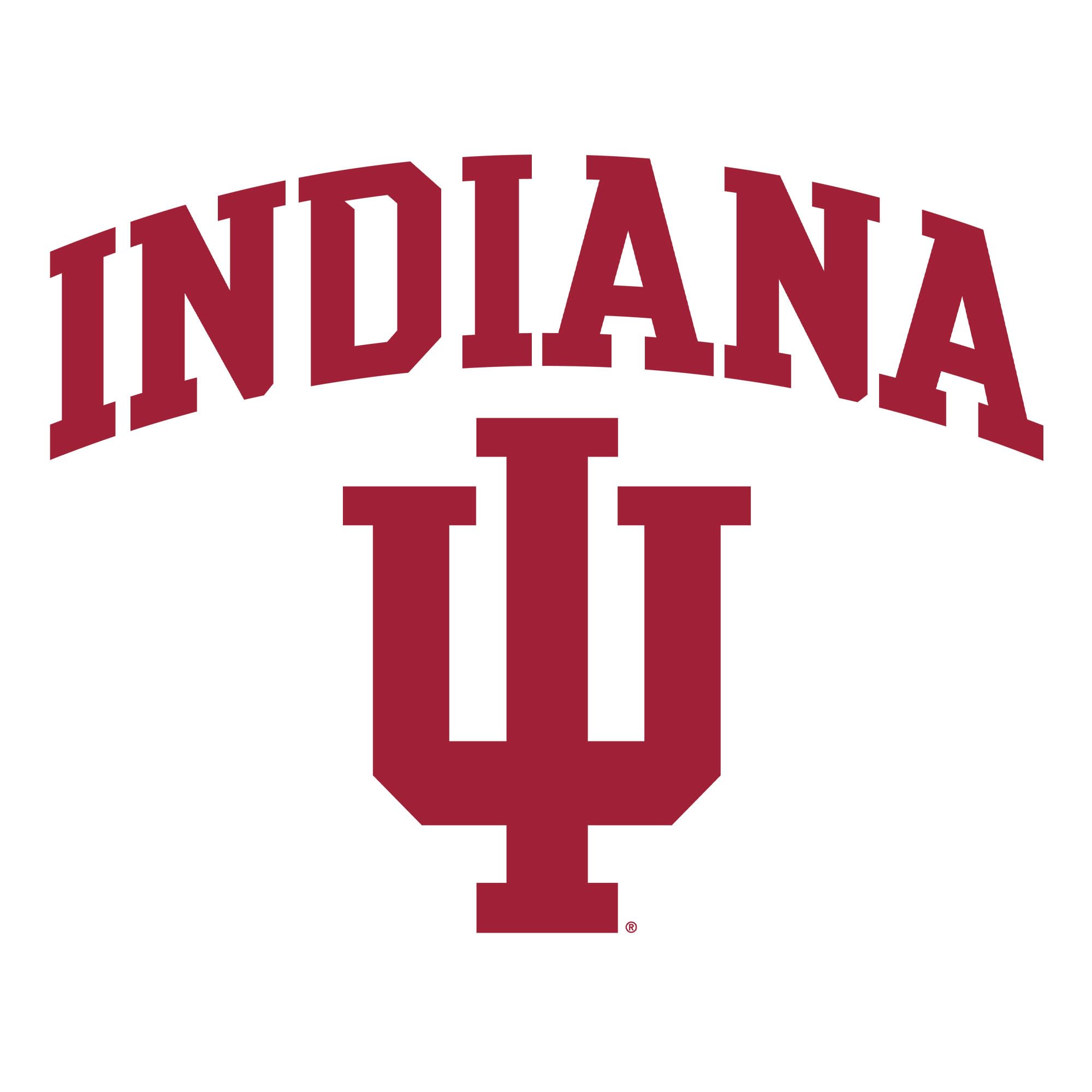 UGP Campus Apparel YC03 - Indiana Hoosiers Arch Logo Creeper Infant Creeper Bodysuit - 6 Month - White