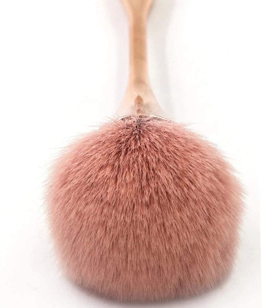 Maquillaje Cepillo Cara mejilla Contorno Blusher Nariz fundación Suelta Potencia cosmética Maquillaje Pinceles Herramienta Polvo Rubor Pincel (Color : B)