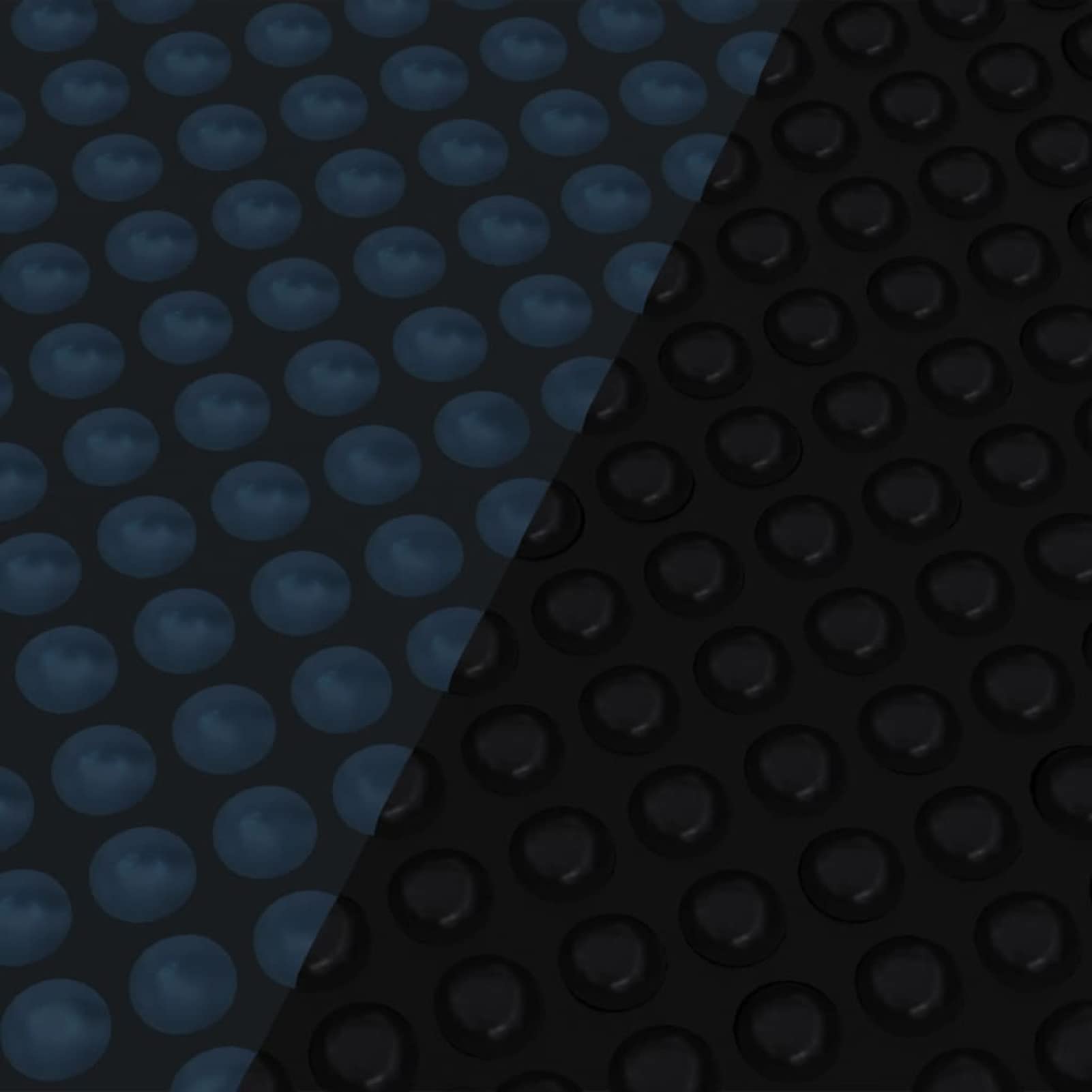 Tidyard Film Solaire pour Piscine, Bâche à Bulles PE Extra Épais 110 µm, Chauffe l'Eau jusqu'à 1°C, Réduit l'Évaporation et la Consommation de Produits Chimiques, 488 x 244 cm, Noir et Bleu