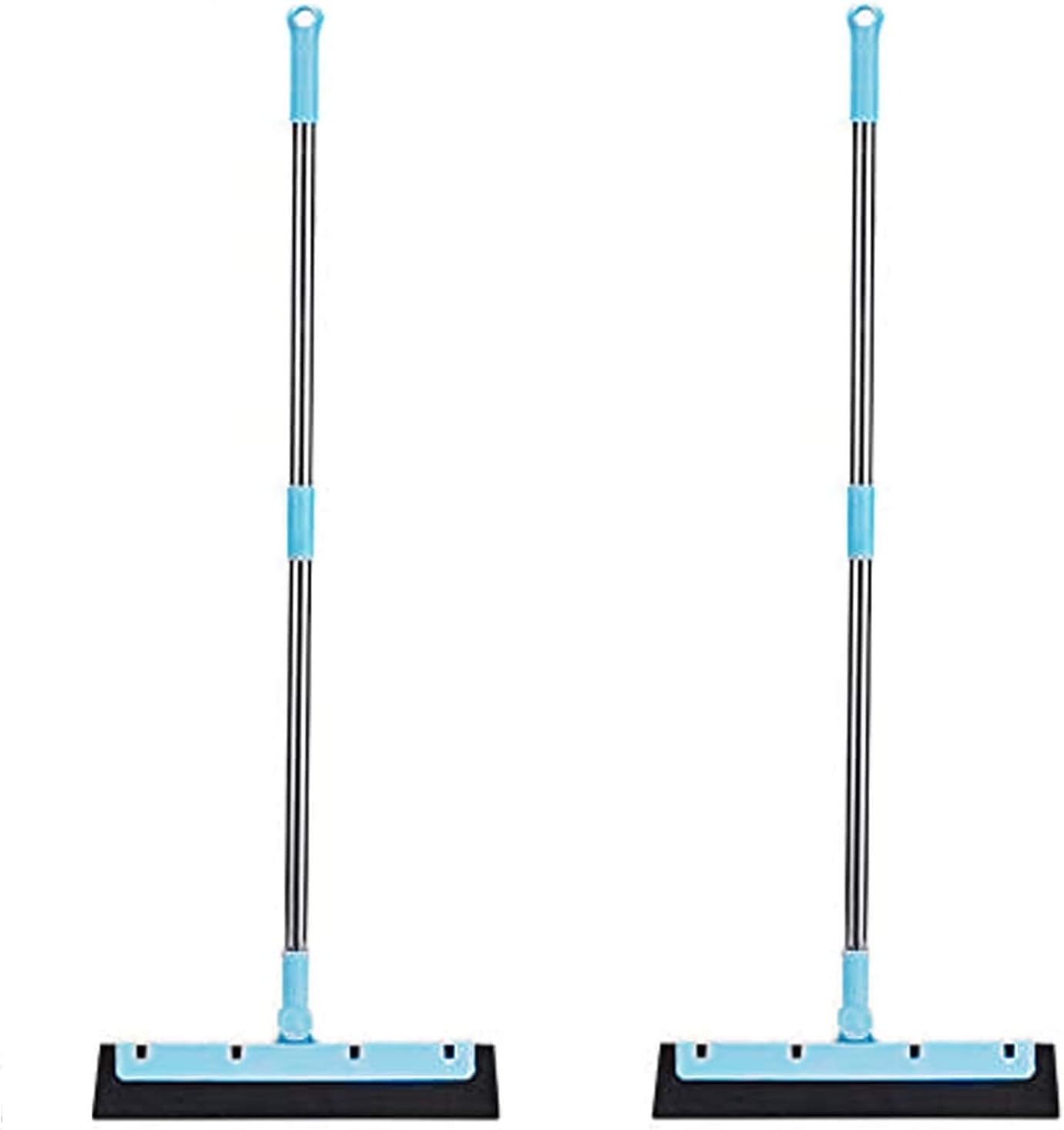 Aiwanto Multi-function Retractable Squeegee Mop Floor Wiper Rubber for Bathroom Household Cleaning Tool （2pcs/pack）