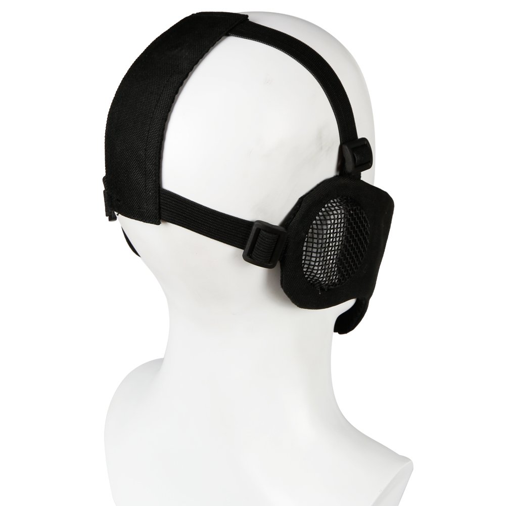 WorldShopping4U - Maschera Protettiva per Naso e Bocca con Copertura per Orecchie