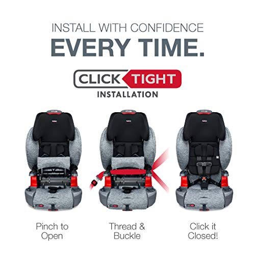 Britax Grow With You Clicktight Harness-2-Booster Car Seat, Cool Flow Gray #TOP2