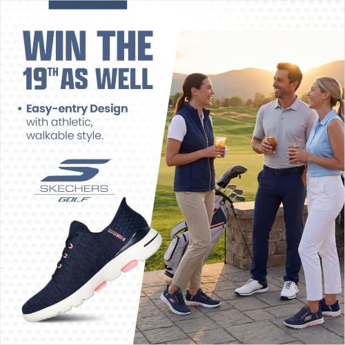 Image of Skechers Womens Go Walk 5 Relaxed Fit Slip-in Golf ShoeSneaker | Golf, Slip-ins, GOGA MAX, Water-Repellent, Spikeless, Relaxed Fit, Breathable, Lightweight, Soft Stride Cushioning