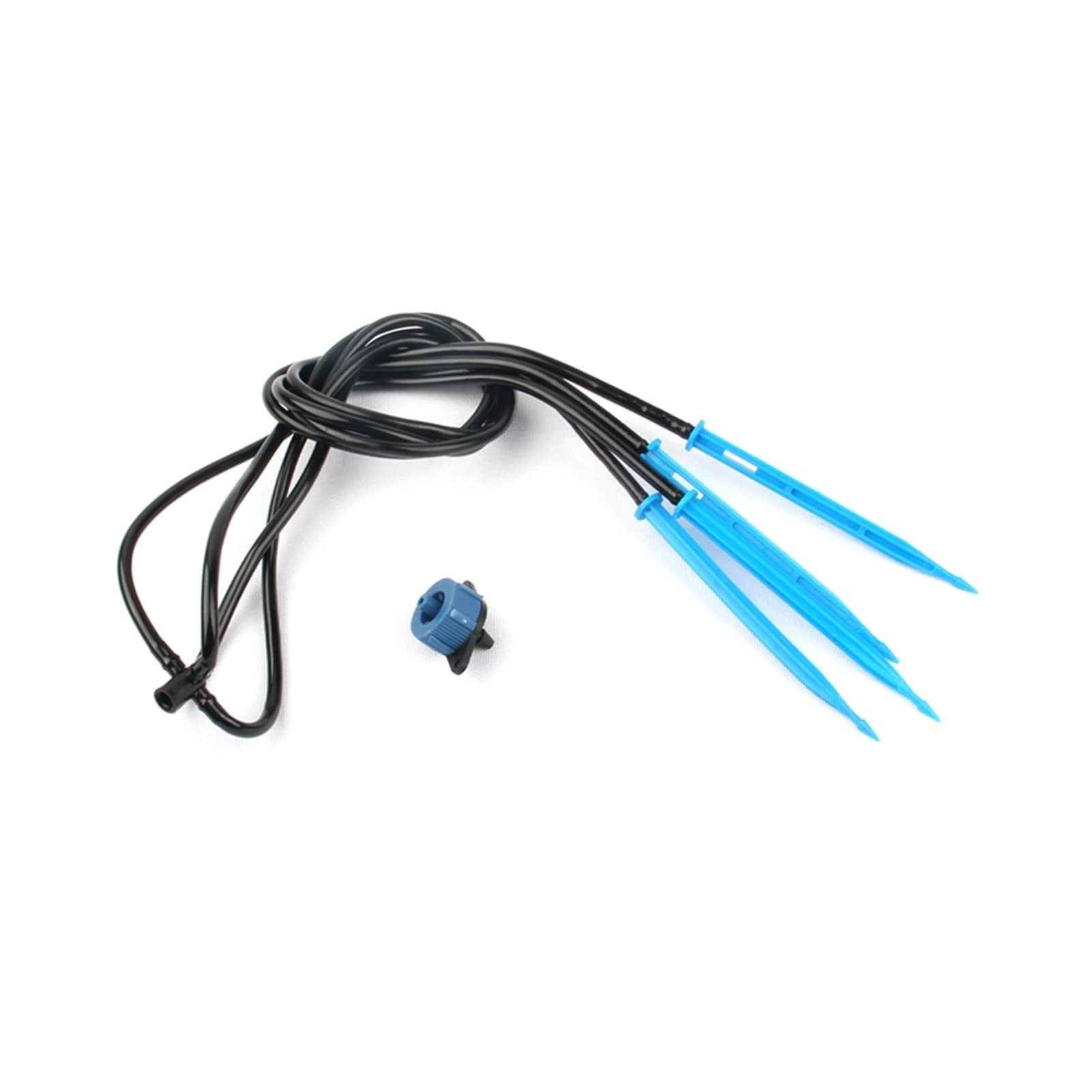 Sistema di irrigazione a pioggia for prato da giardino 25 set di 4 kit di lancio for irrigazione a goccia a testa(Black Straight)