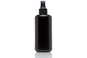 Infinity Jars 200 Ml (6.7 fl oz) Black Ultraviolet Glass Fine Mist Spray Bottle