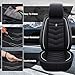 Axflong Car Seat Cover for Chevrolet Sonic 2012-2020, Durable Wear Resistant Waterproof Vehicle Cushion Cover, Breathable No Odor Premium Leather Vehicle Seat Covers.(Standard,Black White)