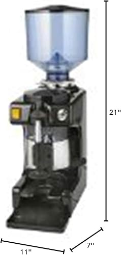 Miniatura 2 de La Pavoni - Molinillo de café comercial (capacidad de 2,2 libras), varios ajustes de molienda, color negro y acero inoxidable