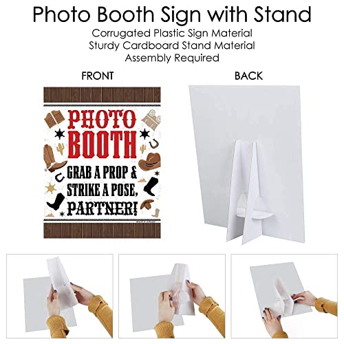 Big Dot Of Happiness Western Hoedown - Wild West Cowboy Party Diy Photo Booth Decor And Accessories - 30 Photo Props With Photo Booth Sign Party Virtual Bundle #TOP5