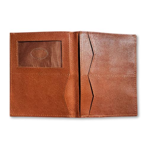 Big Skinny Full Leather RFID Blocking Hipster Bifold, Cognac3
