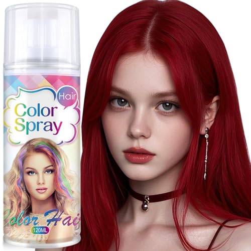 Spray Temporal de Color para Cabello Fired Red 120 ML