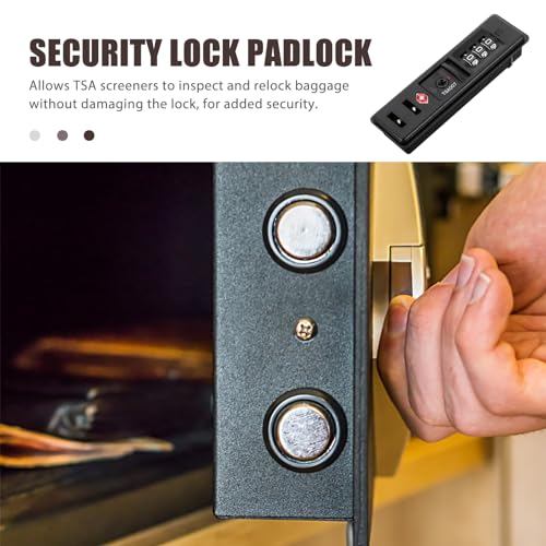 iplusmile Portable TSA Customs Code Lock - 3 Digits Self-Setting Combination Zipper Security Lock for Travel Luggage Essentials - Flush Mount for ABS/PC Hard Case4