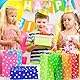 rokrist 50 Stück Papiertüten, Bunte Geschenktüten mit 66 Aufkleberfür, Bunte Kraftpapier Partytüten, für Weihnachten Partys, Hochzeiten, Geburtstag, Feiern, Süßigkeiten, DIY