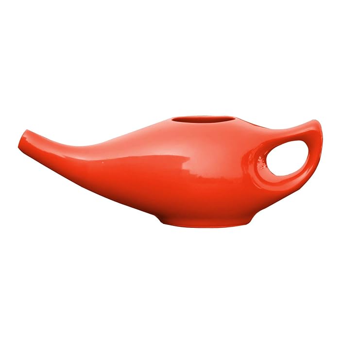 Buy Ceramic Neti Pot for Nasal Cleansing with 10 Sachets of Neti Salt