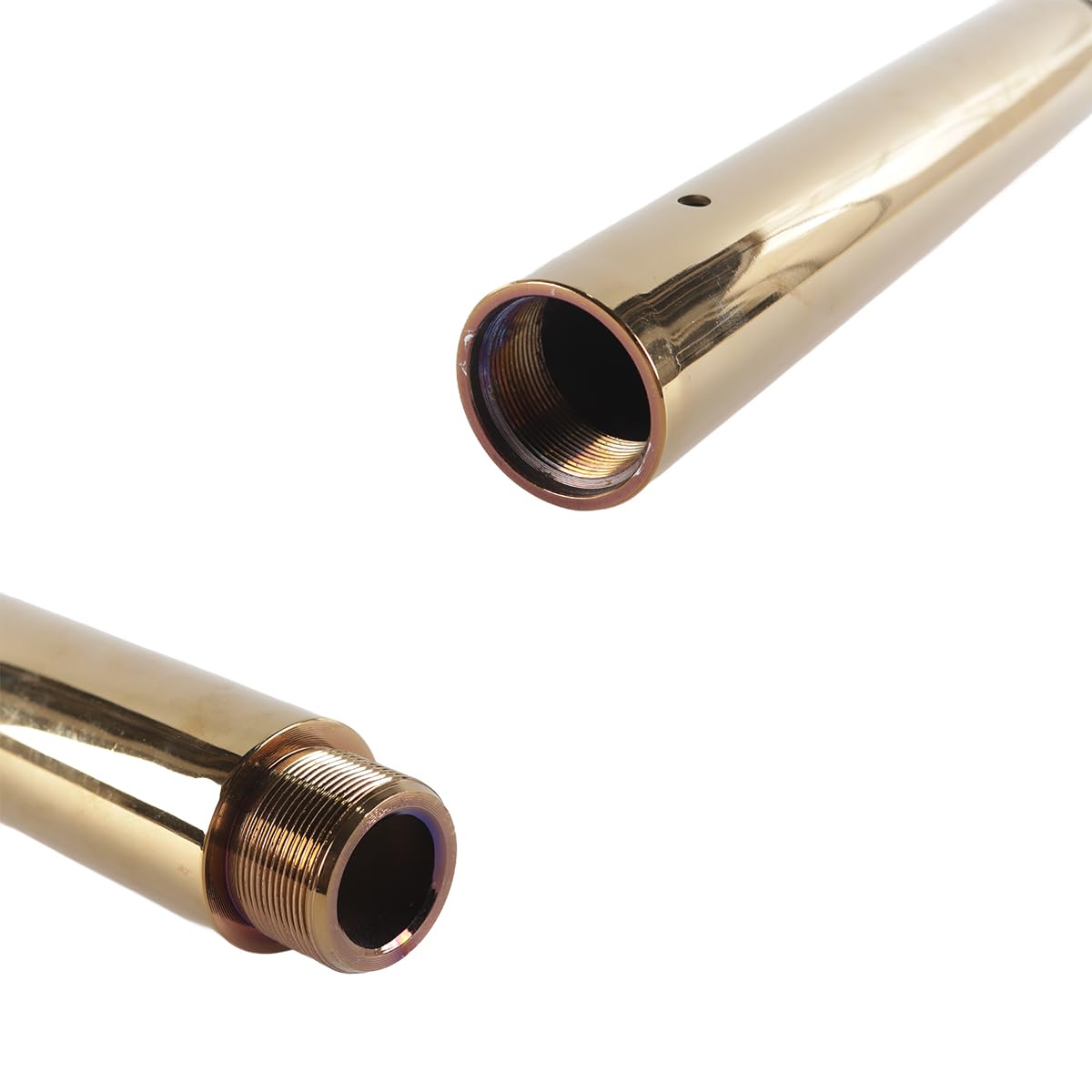 Ausi Accessori per pole dance da 250 mm, diametro 45 mm, barra per palo da ballo professionale per esercizi di fitness, club, feste, oro