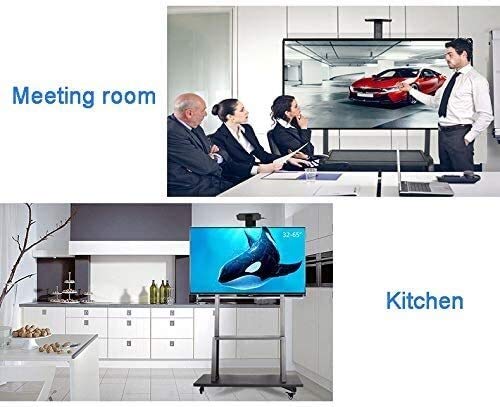 Soporte Universal Móvil para TV con Ruedas, Negro, hasta 70'' miniatura 6