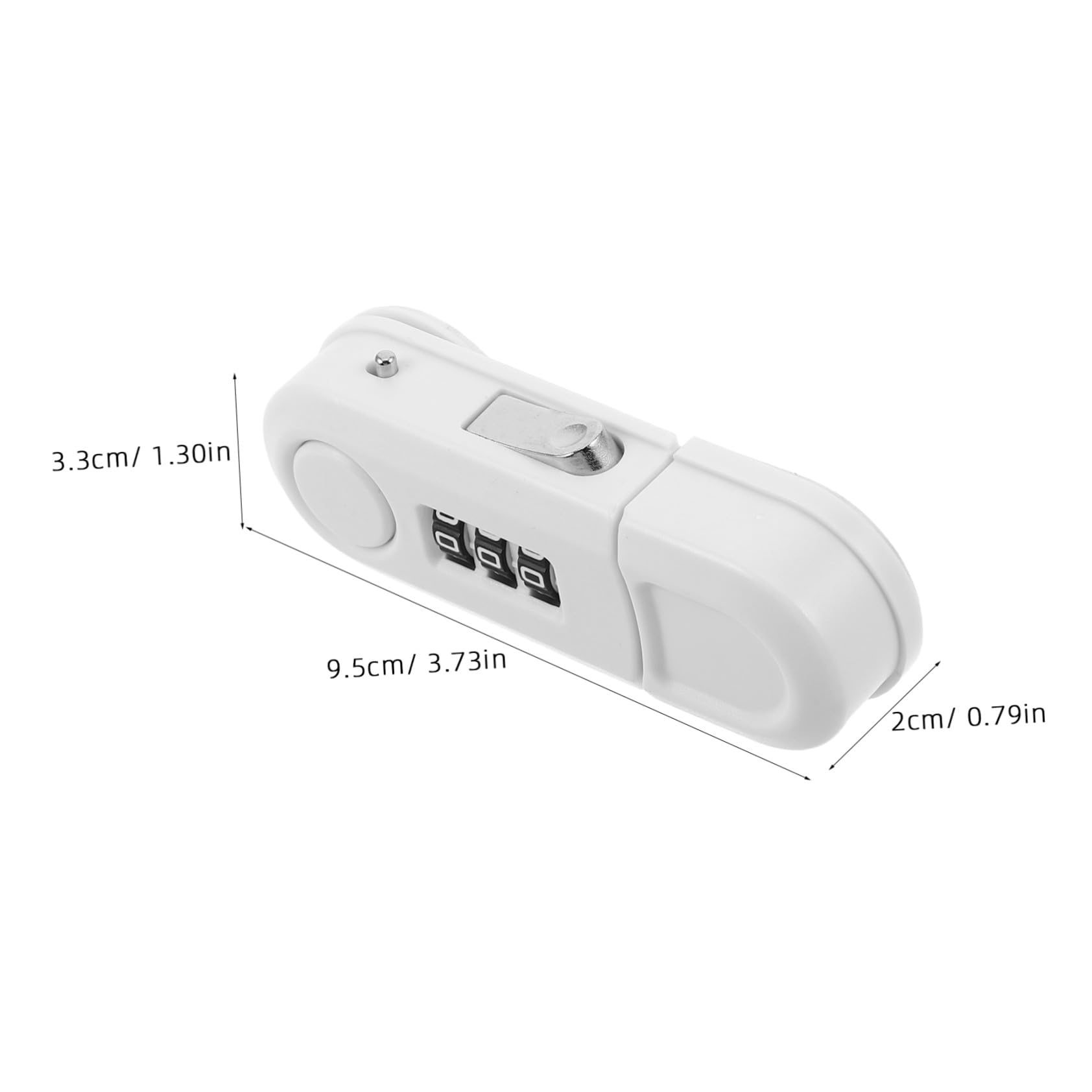 ERINGOGO 2 Cerraduras De Seguridad Para Refrigerador De Bebé A Prueba De Para Gabinetes De Pequeños Abs Color Blanco