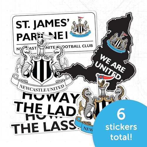 Sticker Newcastle United FC personnalisation durable bouteille eau et PC - 5