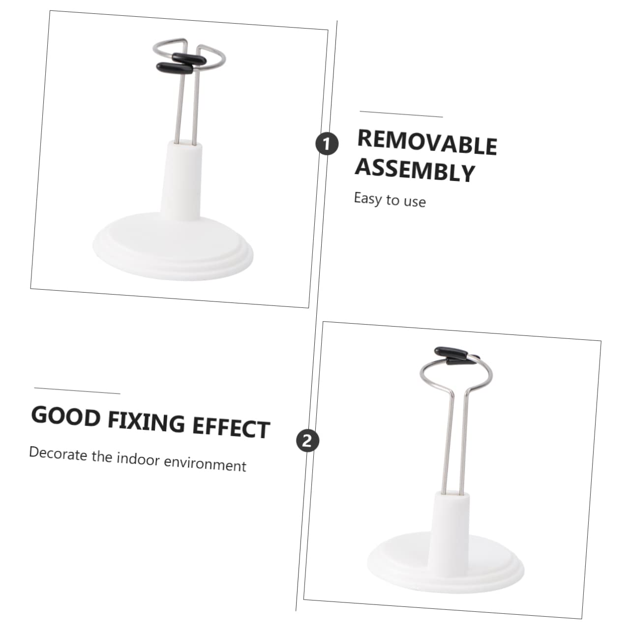 WHAMVOX 3sets Small Doll Stand Bear Holder Portable Storage Rack 15cm Ideal for Doll Collection 4pcs*3