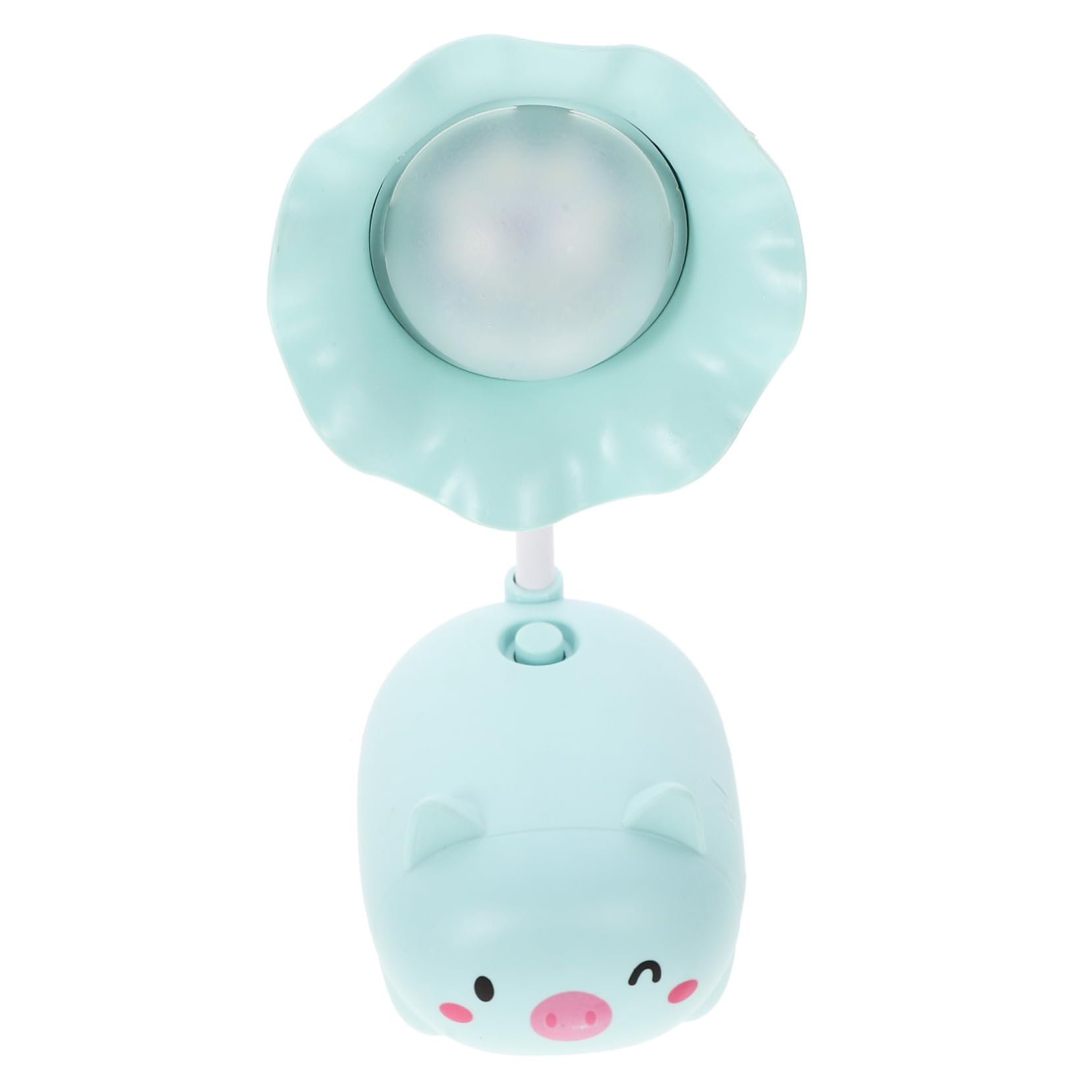 DOITOOL 1 Pc lámpara de dibujos animados de ligero mesita de noche pequeño luces lampara escritorio lampara de mesa lámpara LED de dibujos animados lámpara de protección ocular Green