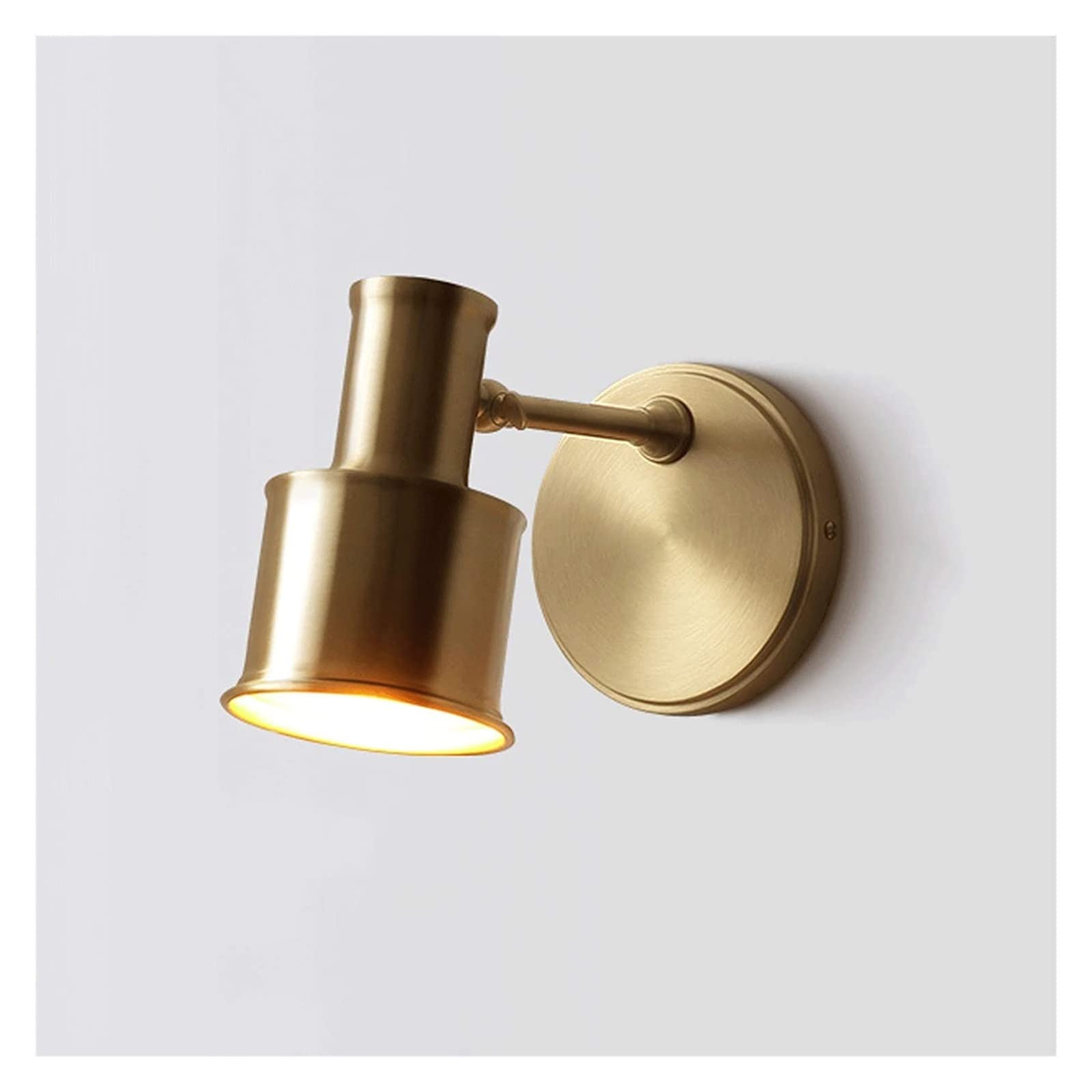 ZTCHSENZT Wall Lamp Light Minimalist Copper Wall Sconce Lighting Fixture Lamps Living Room Bedroom Bathroom Home Room Decor, Adjustable Direction Wall Light,2PACK