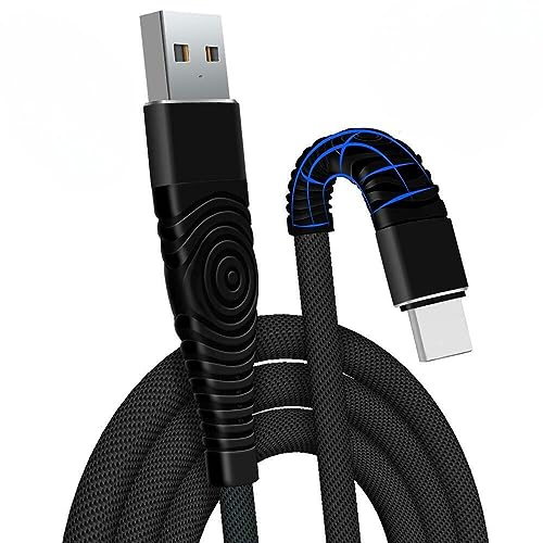 USB C Charger Cable 3A Fast Charge, USB C Cable 1m, USB A to USB Type C Fast Charging Charger Lead Nylon Braided Compatible with Samsung Galaxy S20 S10 S9 S8 Plus, Moto & More