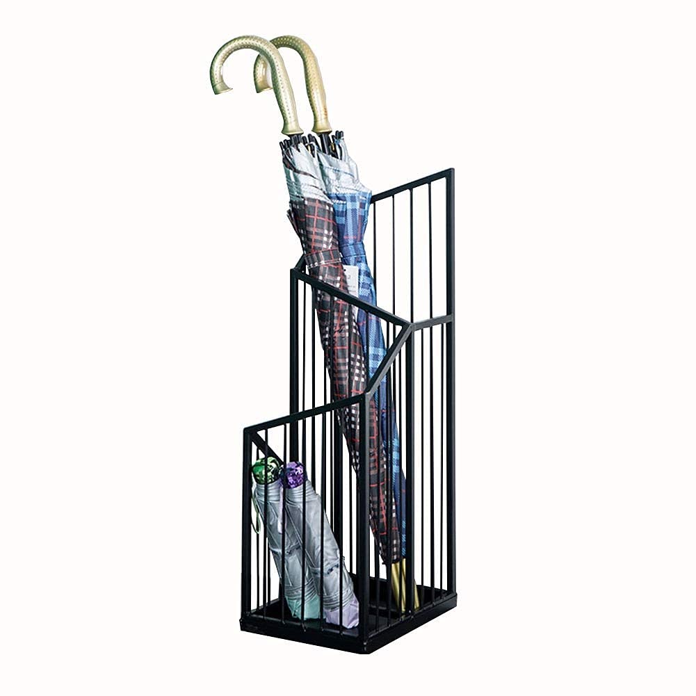 Seau de parapluie design en métal pour garder votre entrée au sec