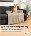Belune Hundecouch Deluxe - waschbar [Beige, L - 120cm x 95cm] Hundebett Plüsch, Hundecouch, Sofaschutz kleine & Mittelgroße Hunde