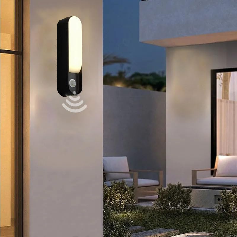 Applique murale LED avec détecteur de mouvement luminaire extérieur intérieur IP65
