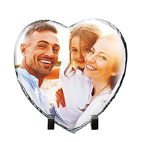 howson london Personalised Gifts for Women Men Personalised Photo Gifts Photo Slate 15 x 15cm Rock Slate Gifts for Him Her Gifts for Mothers Day Birthday Anniversary Wedding Christmas Valentines Day - Image 3