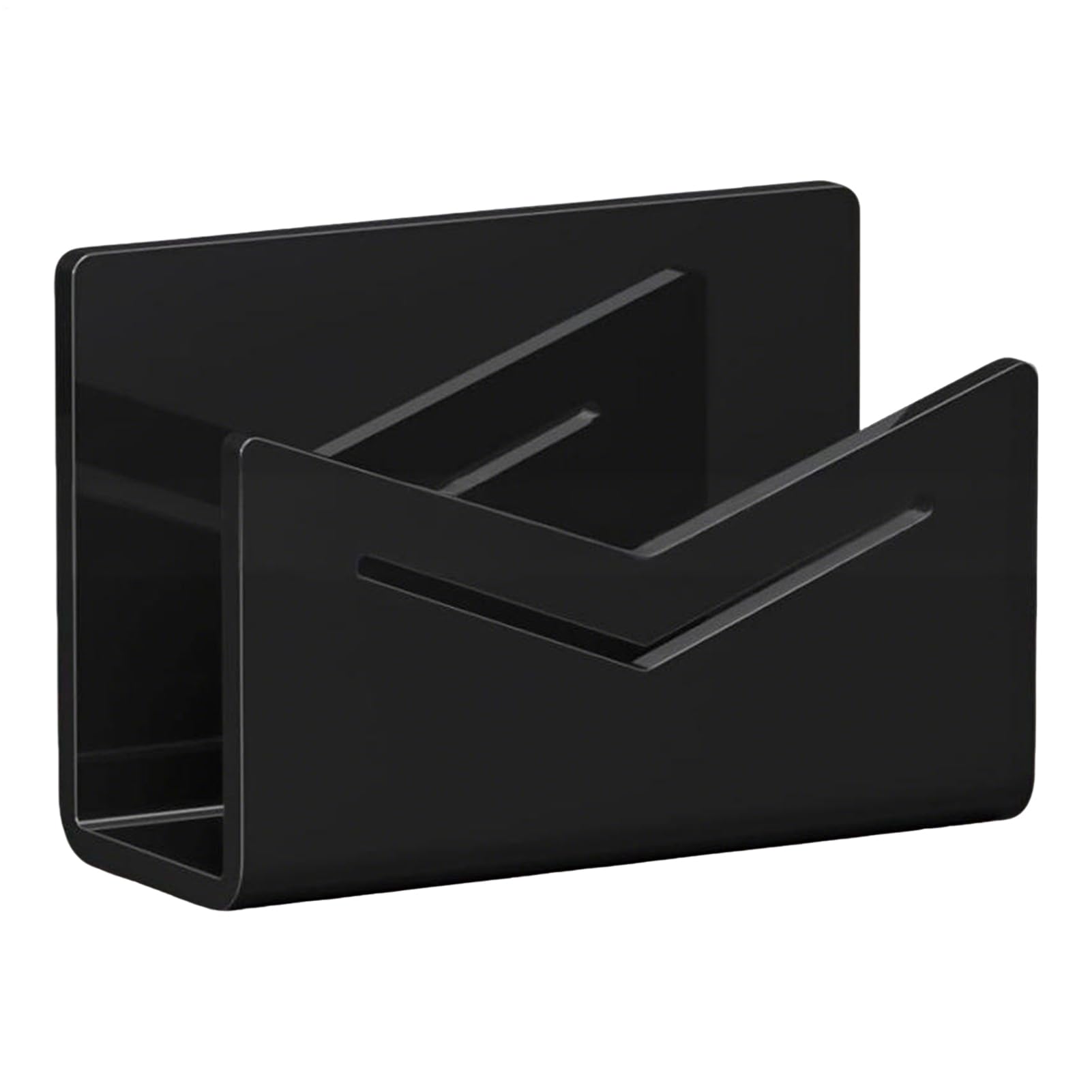 Soporte para correo de escritorio, pequeño soporte acrílico para archivos, estante de almacenamiento de archivos, clasificador de postales para documentos, recibos de papel, cuadernos, aula