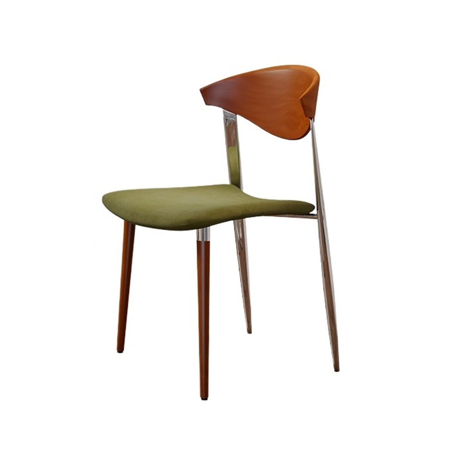 T2H9B5V4G8 Dining Chairs Dining Chairs, Kitchen Room with Backrest and Natural Wood Legs, Mid Century Modern Armless Chair, Upholstered Seat(Green)