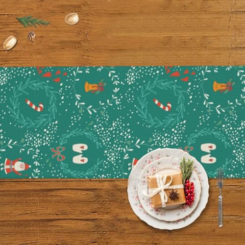 Chemin de table couronne de branches pour repas de fête et mariage - 6