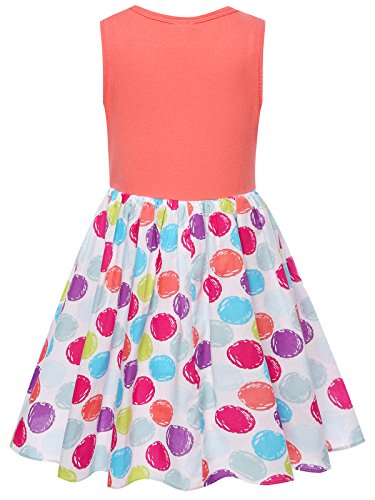 Bonny Billy Little Girl's Polka Dot Tank Dresses For Kids 4-6X Watermelon Red #TOP1