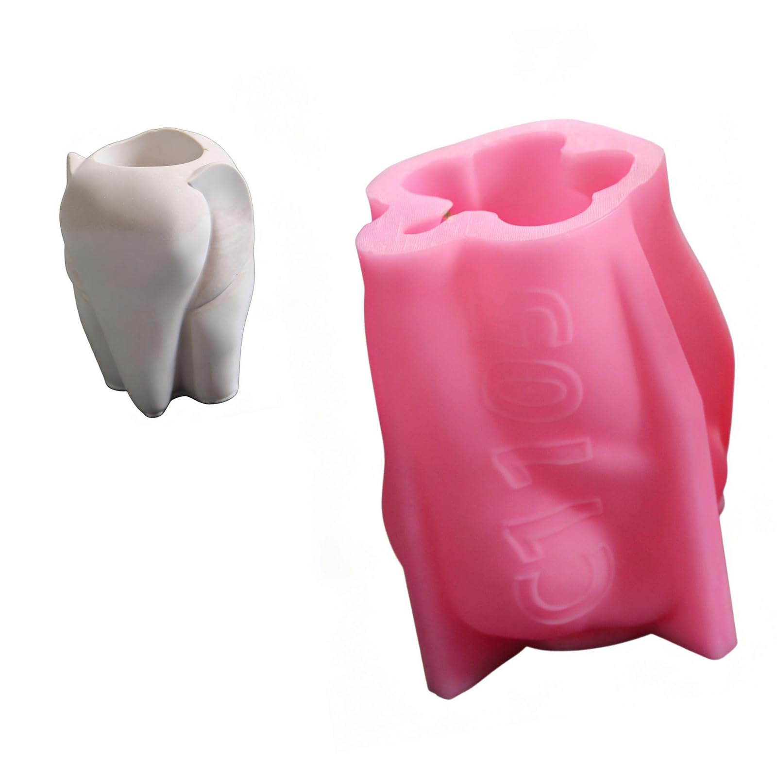 Msioytog Creative 3D Elephant Shape Silicone for Making Pen Holders with Plasters Materials Elephant Pen Holder