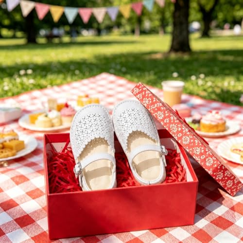 Image of THEE BRON Toddler Floral Cutout Closed Toe Sandals for Girls Breathable Summer Shoes