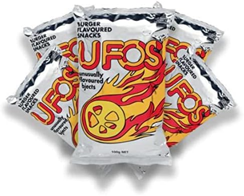 FIJI UFO'S Snacks - Burger Flavored Snacks (5 Pack Deal x 100g) Crunchy Snacks From FIJI FijiSnack.com