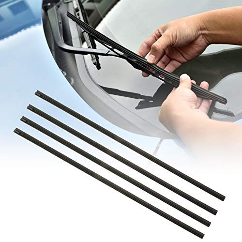 CLISPEED 4Peças Lâminas de Limpador de Pára-Brisa de Automóvel Tiras de Borracha 1.3 Pés de Substitu
